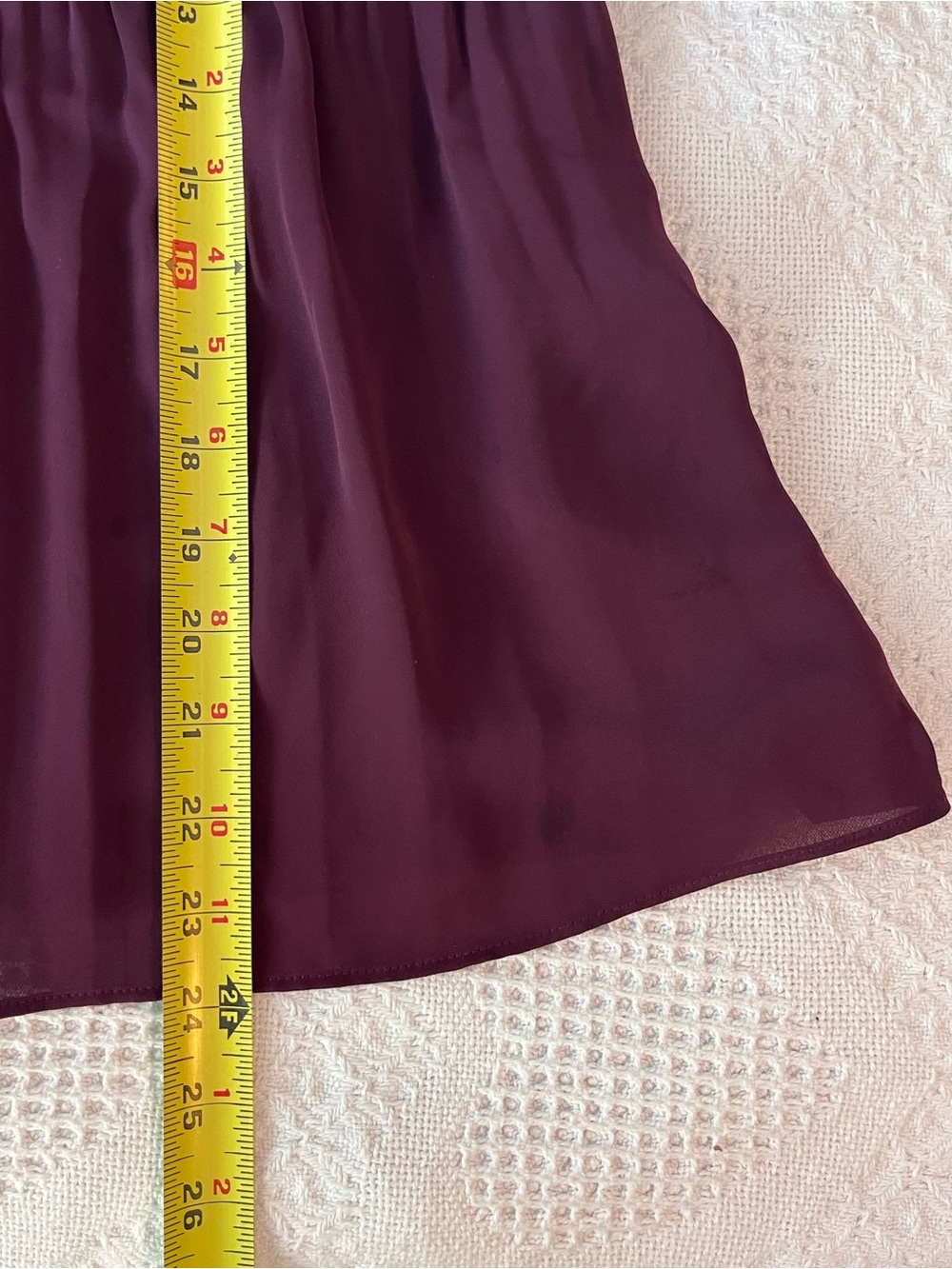 J. Jill Plum Pleated V-Neck Ruffle Poet Blouse in a Rich Burgundy Purple - Picture 7 of 9